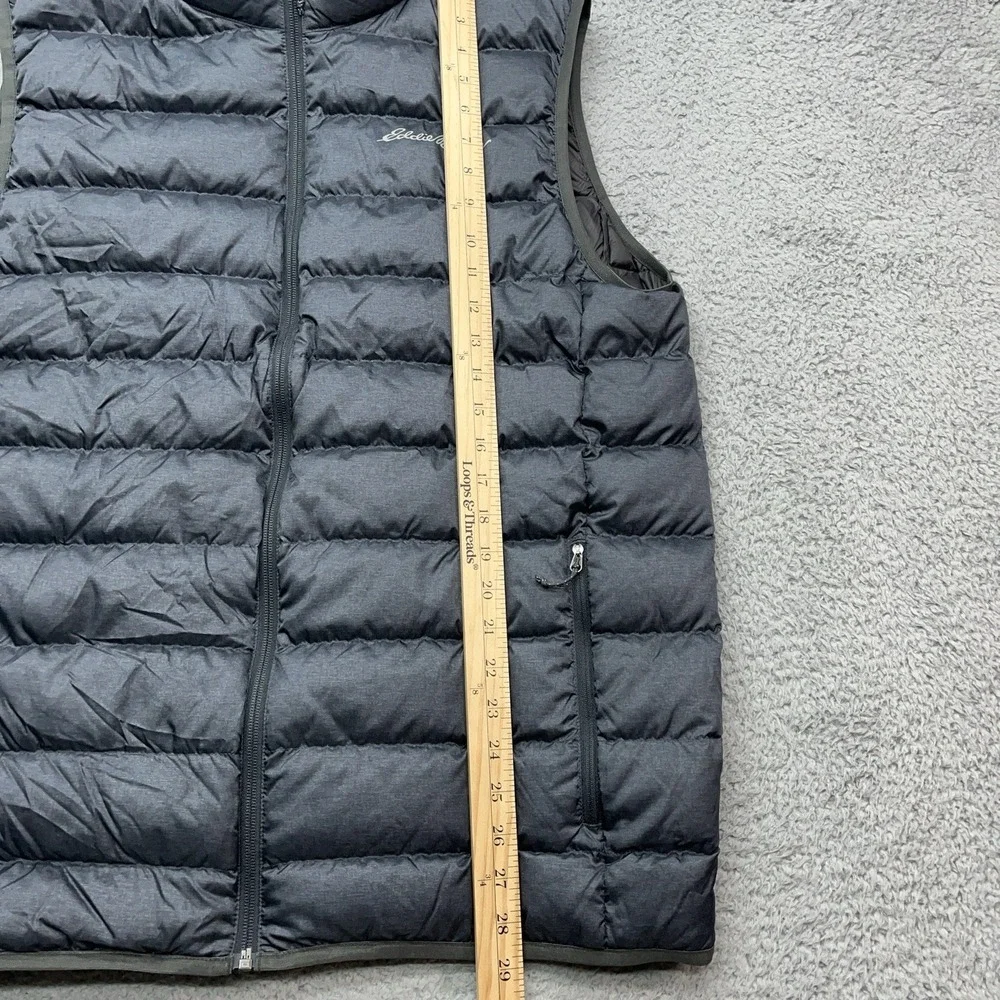 Eddie Bauer EB650 Down‎ Puffer Vest Mens LT Blue/Gray Lightweight Gorpcore